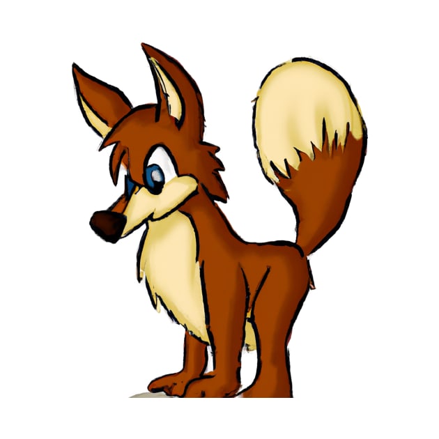 Cute Red Wolf Drawing by Play Zoo