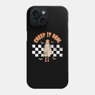 Retro Creep It Real Ghost Girl Boy Halloween Costume Phone Case