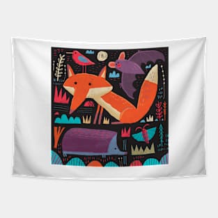 Nocturnal Animals Tapestry