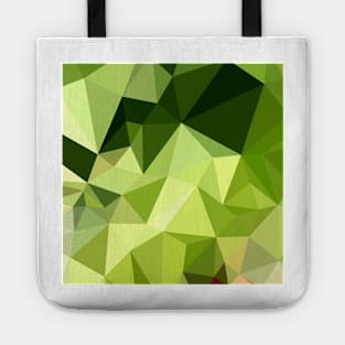 Electric Lime Green Abstract Low Polygon Background Tote