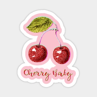 Sweet Cherry Baby Magnet