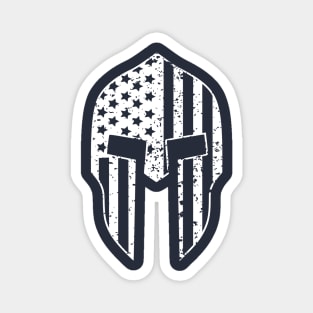 Distressed Spartan Helmet Magnet