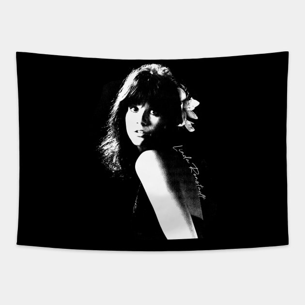 Linda Ronstadt /// Flower Portrait Tapestry by HectorVSAchille