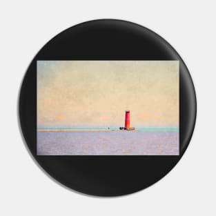 Red Lighthouse - Sheboygan Pin