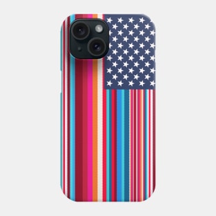 Proud Mexican American // Serape American Flag // USA Serape Phone Case