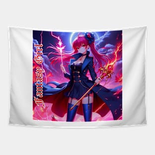 Anime Fantasy Girl Tapestry