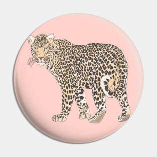 Trendy Chic leopard animal pattern Pin