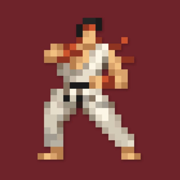 Ryu low-res pixelart by JinnPixel