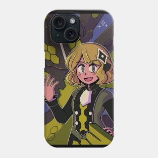 vaporwave anime aesthetic girl serena video game Phone Case