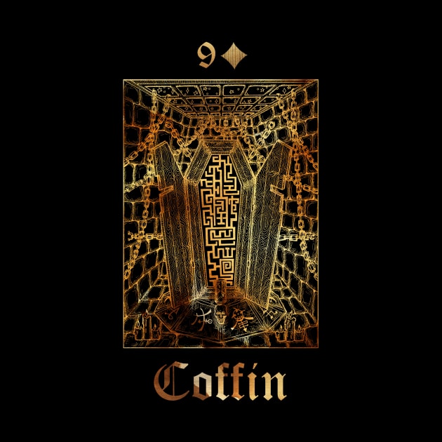 Coffin. Lenormand Gothic Mysteries Design. by Mystic Arts