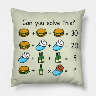 Relevant riddle Pillow