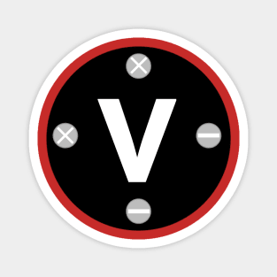 Letter V Magnet