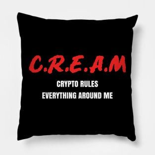 Crypto Cream Pillow