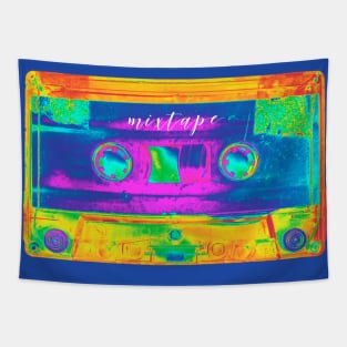 Music Mixtape Neon Tapestry