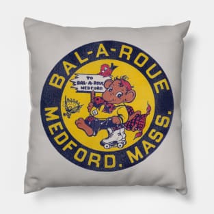 Bal-A-Roue Roller Rink Vintage Defunct Skating Club Pillow