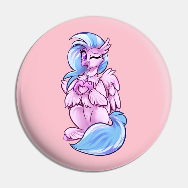 SilverStream Heart Pin by Baja Gryphon