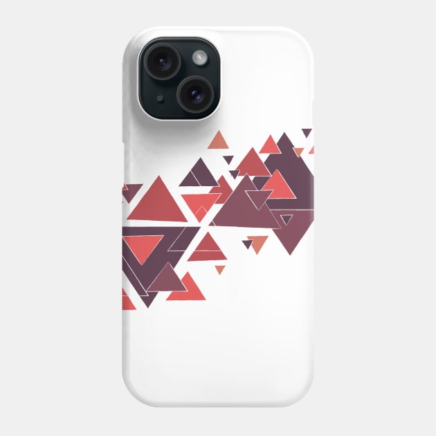 Modern Abstract Triangle Pattern Phone Case by Heartfeltarts