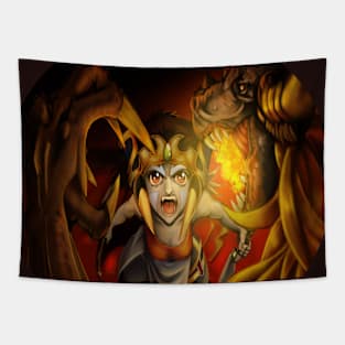 Anime Dragon Hunter Tapestry