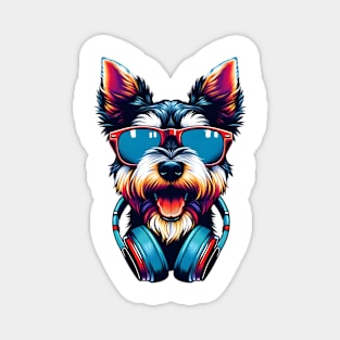 Cesky Terrier Smiling DJ: A Joyful Canine Mix Magnet