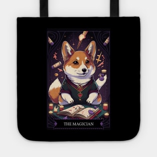 The Magician Tarot Card Corgi Tote