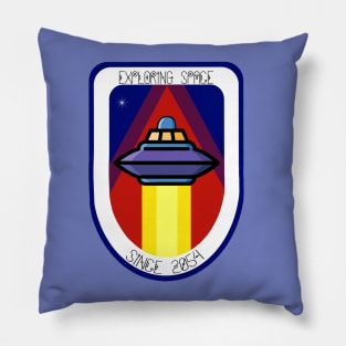 Exploring Space Patch Pillow