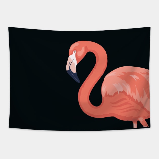 Flamingo Art Tapestry by SWON Design