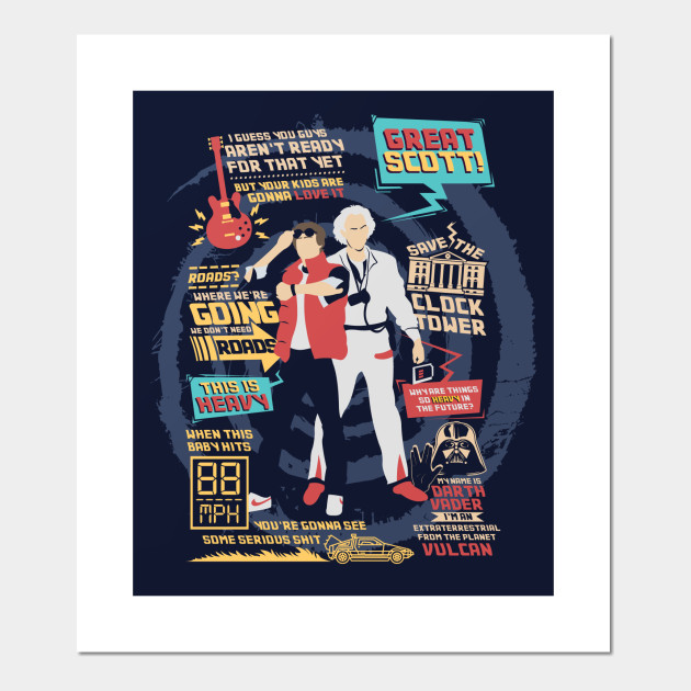 Back To The Future Quotes Back To The Future Poster Und Kunst