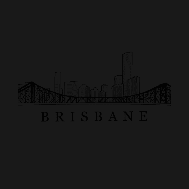 Brisbane Skyline by kailanjadeart