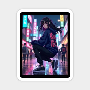 Dynamic Anime Vibes: A Journey of Color and Emotion Magnet
