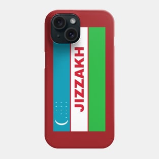 Jizzakh City in Uzbekistan Flag Phone Case