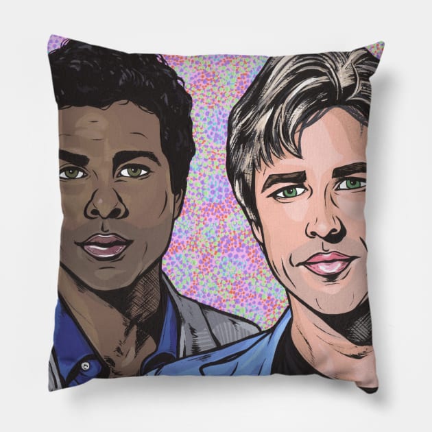 Tubbs and Crockett Pillow by turddemon