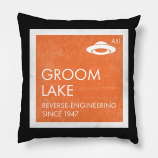 Groom Lake - Reverse-engineering since 1947 - alt image Pillow