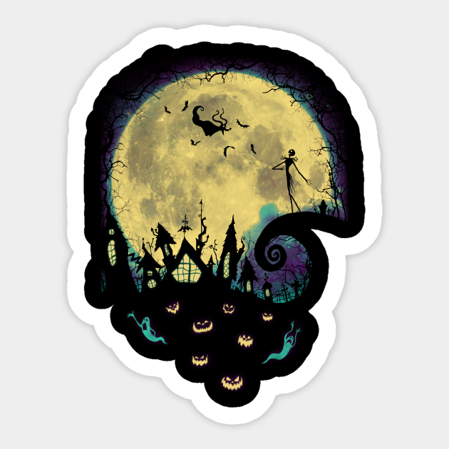 Nightmare Moon - Nightmare Before Christmas - Sticker