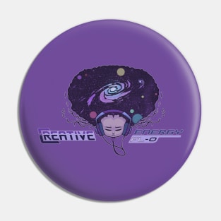 WEIRDO - Crative Energy Flo - Universe - Full Color - Purple Pin