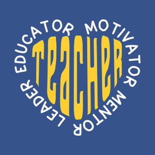 Teacher Heart Teaching is a Work of Heart T-Shirt