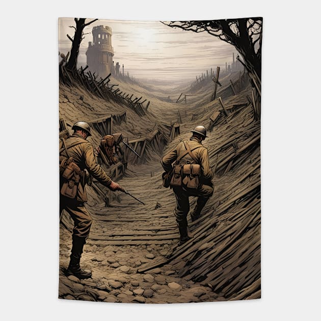 The Front Tapestry by Lyvershop