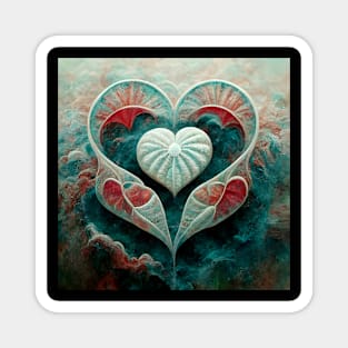 Water Hearts Of Love 5 Magnet