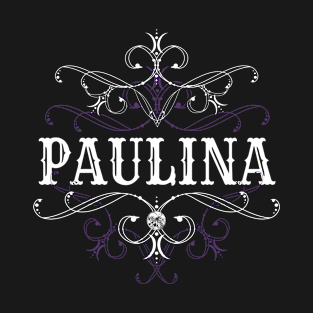 Paulina Name Gothic Style Goth Ornament T-Shirt