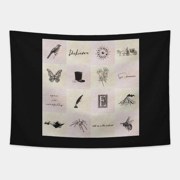 DICKINSON SERIES ART PATTERN DESIGN MERCH Tapestry by aplinsky