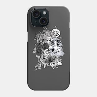 floral skull Phone Case