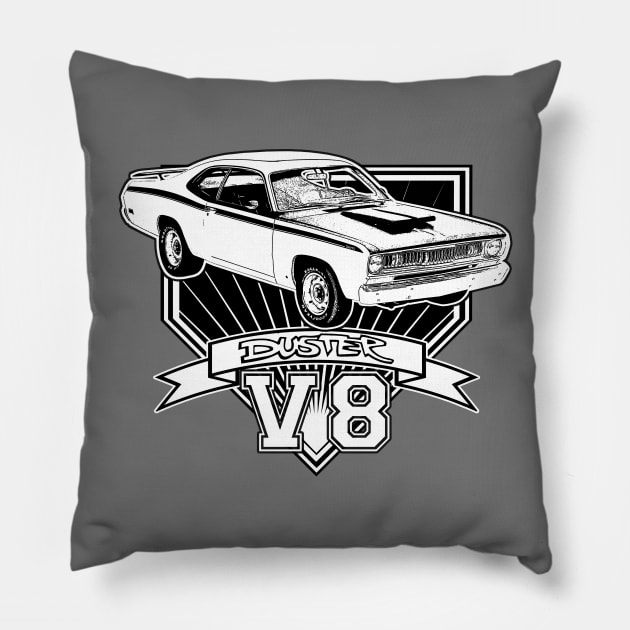 Duster V8 Pillow by CoolCarVideos