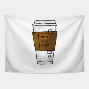 Double Double Coffee Order To-Go Cup Tapestry