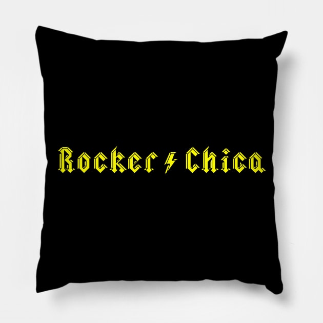 Rocker Chica Pillow by MiamiTees305