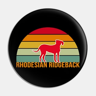 Rhodesian Ridgeback Vintage Silhouette Pin