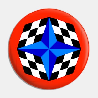 Patriotic Diamond Star Pin