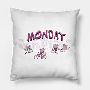 Days of the week - Monday Pillow