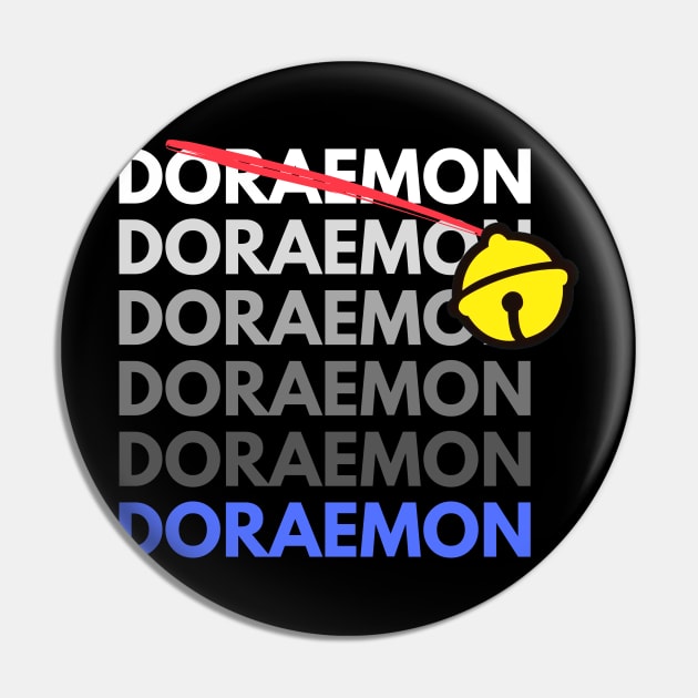 doraemon Pin by art poo