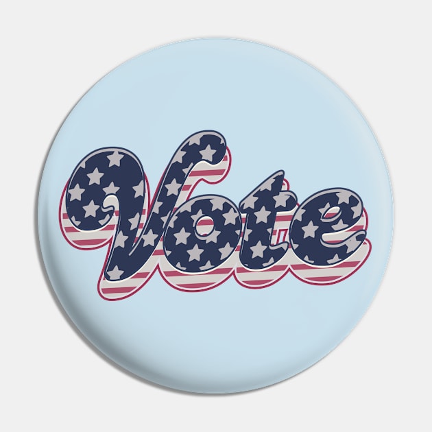 Vintage Vote - Election Pin by Whimsical Thinker