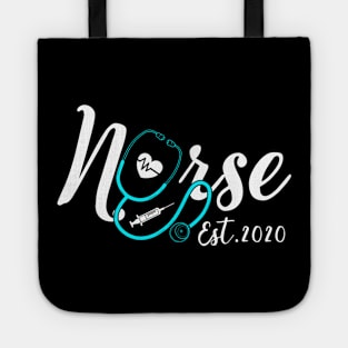 Womens New Nurse Est 2020 Nursing School Graduation Gift Tote