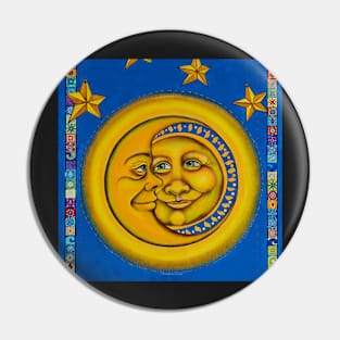 The Sun and Moon in Love by Julie Ann Stricklin Pin